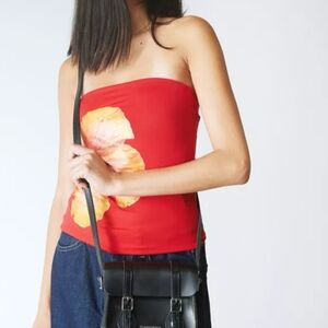 Black Leather Crossbody Bag